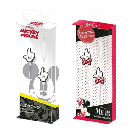 audífonos alámbricos Mickey y Minnie