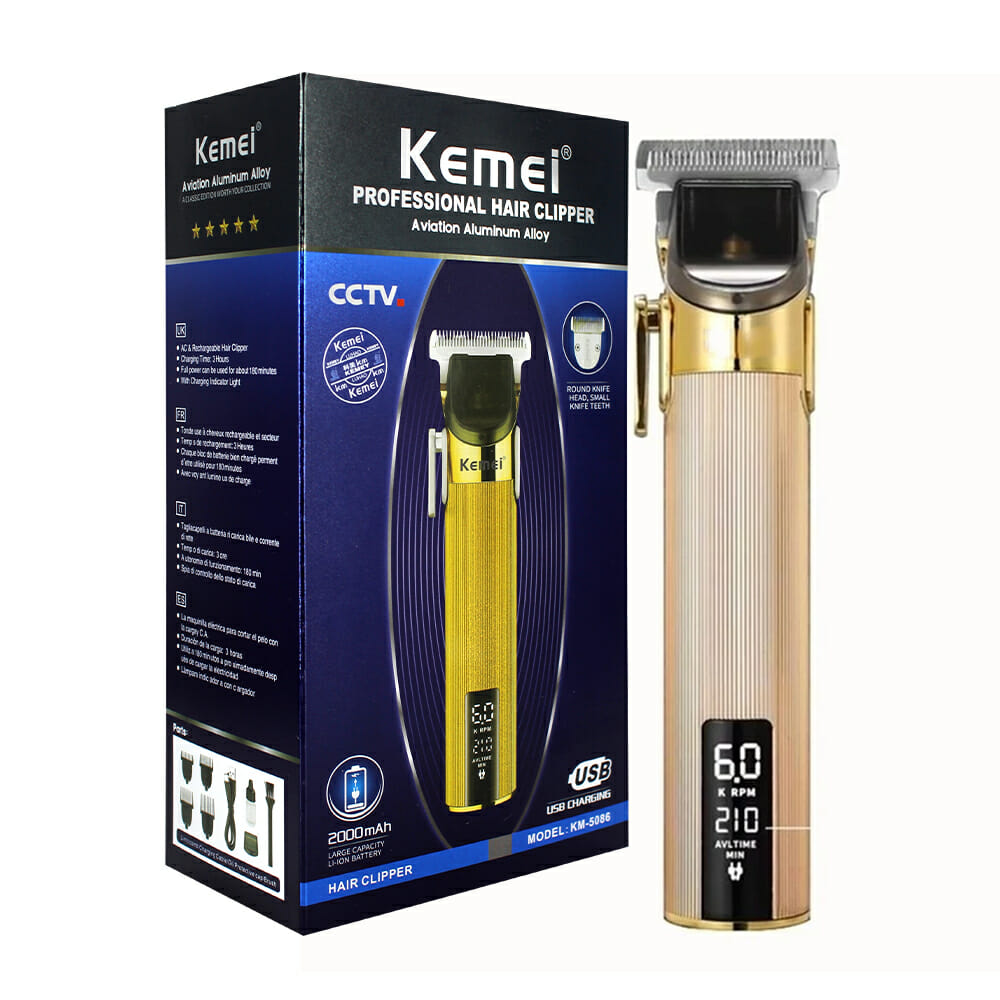 Trimmer inalámbrica kemei con 2 velocidades e indicador de batería en  minutos / km-5086 – Joinet