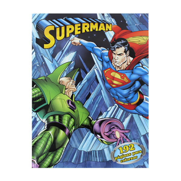 libro para colorear de superman.