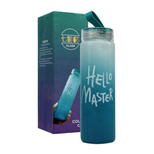 Vaso de cristal bicolor de Hello Master