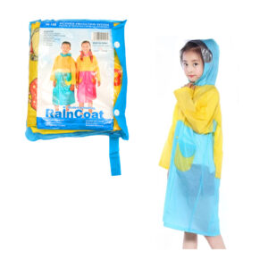 1pza Impermeable infantil de plástico, tipo poncho, con botones abrochables, capucha ajustable y estampado de animalitos animados, variedad de diseños y tallas / th-168 / rain coat / sx400