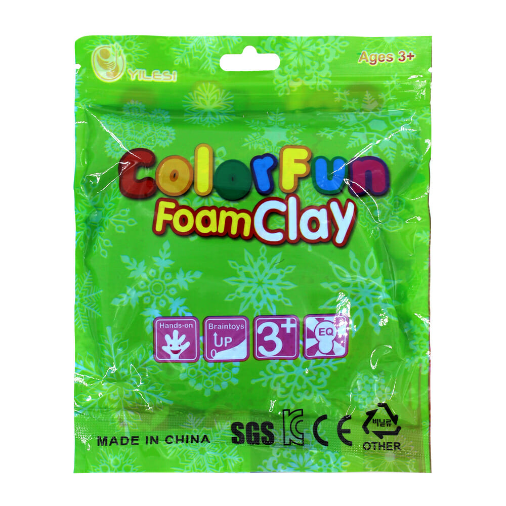 Foamy moldeable, variedad de colores / color fun / foam clay