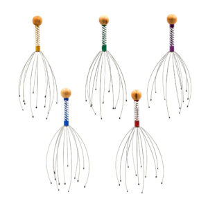 Masajeador de alambre antiestrés para la cabeza, variedad de colores / mr-805 / 23-amq-013