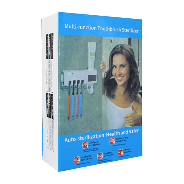 Dispensador de pasta dental con porta cepillos