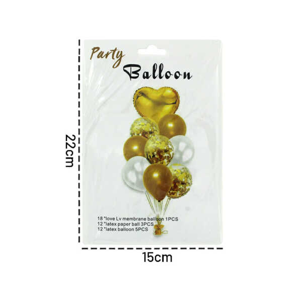 Set 9 globos metálicos party balloon