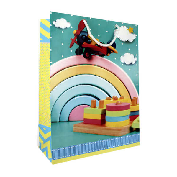 Bolsa de cartón con diseño para regalo, variedad de diseños 24x32cm