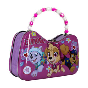 Lonchera metálica estilo bolsa con diseño de paw patrol