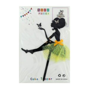adorno de pastel con tul