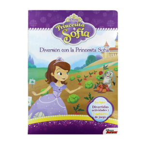 Libro de pasta dura multiactividades con 2 tableros desplegables de juegos de mesa, diseño de princesita sofia / gmr-226-so