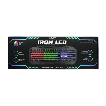 teclado alámbrico LED RGB
