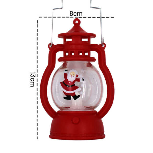 Mini candelabro de luz cálida con diseño navideño
