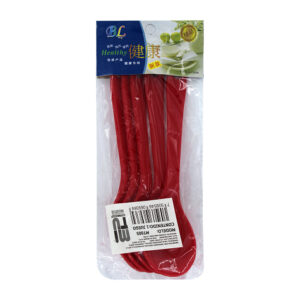 Blíster con 5 cucharas de plástico, variedad de colores