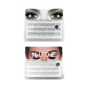 Blíster con extensiones de pestañas postizas individuales con efecto 5d o 3d, 14mm / mink lashes / jm-15 / royal secret / new nude / jm-7515