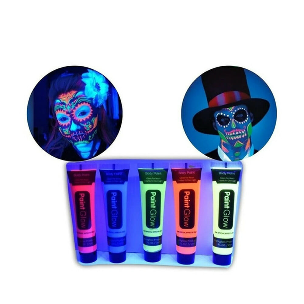 Maquillaje fluorescente UV neon para cuerpo precio 25ml 3,50€