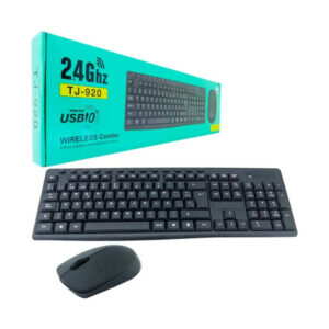 Combo mouse y teclado inalámbricos wireless 2.4 ghz con alcance de 10m / tj-920 / kb17