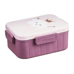 Tupper rectangular de 2 compartimientos con diseño + cubiertos, variedad de diseños / kl-134 /zly505