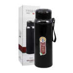 Termo liso de acero inoxidable con correa 1l