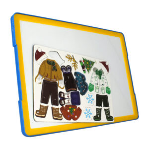 Juego de mesa, rompecabezas magnético de accesorios para vestir con pintarron y plumón / uq-j039-34
