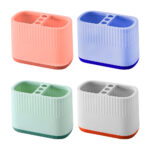 Organizador / portalápices de plástico con 5 compartimientos, variedad de colores / yc10-39 / mm8862