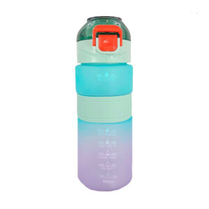 Botella bicolor con frases motivacionales 800ml, variedad de colores / bz674