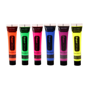1pza Pintura corporal paint glow color neón 10ml, variedad de colores / hlw-16