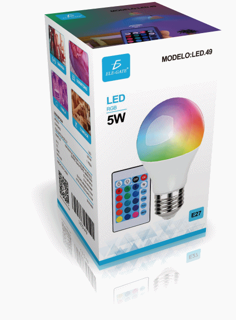 Foco LED RGB decorativo con bocina Bluetooth*, 6,5 W St