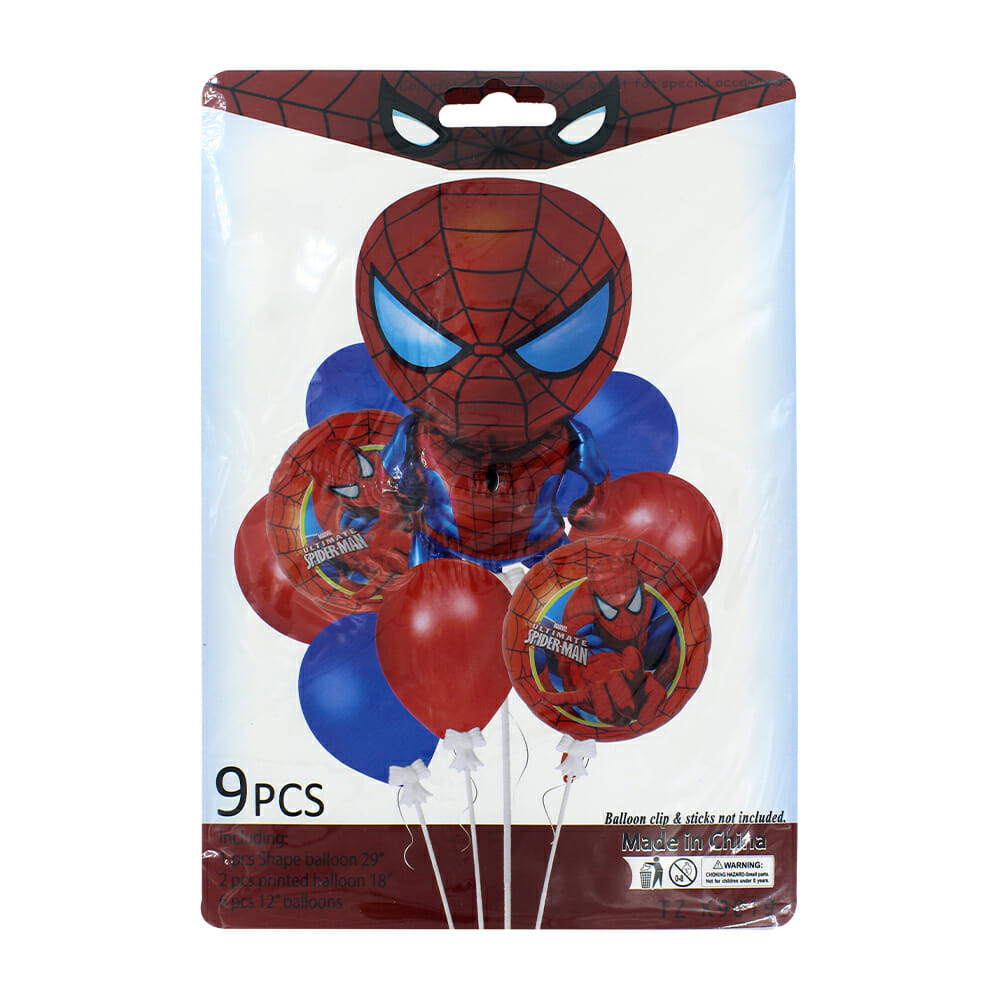 Paquete de Globos de Spiderman
