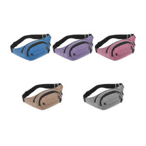Cangurera lisa ajustable de 4 compartimientos, variedad de colores / sport / mariconera lisa / bg51866