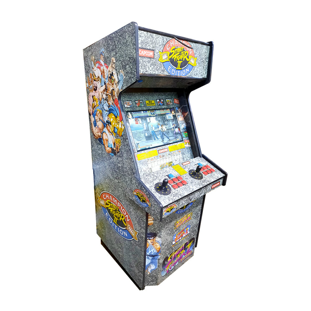 Maquina arcade pandora de uso rudo sin monedero, con monitor de 19  pulgadas, 10,000 juegos y diseño estampado de street figther / mca-xal00818  – Joinet