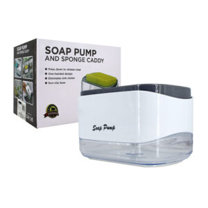 Dispensador automático de jabón líquido con soporte para esponja / soap pump / 194 / 81009