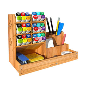 Organizador multifuncional de madera con 11 compartimientos / 151-7