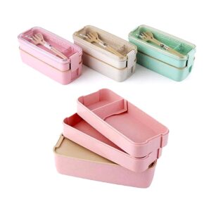 Kit tupper 3 pzas + cubiertos, variedad de colores / zly501