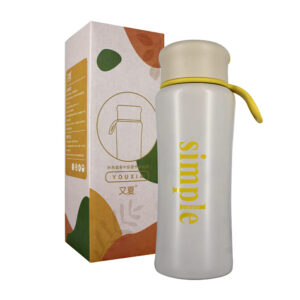 Termo de acero inoxidable 450ml con frase simple, variedad de colores / 3103 / youxia