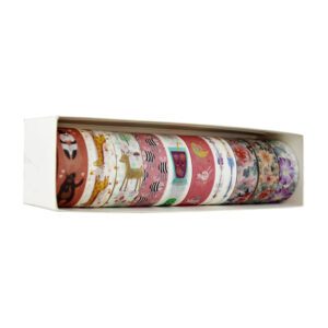 Paquete de 10 cintas decorativas, variedad de colores y diseños / ar102