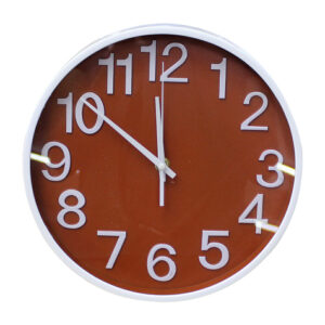 Reloj redondo para pared 25cm, fondo mate / ep31003