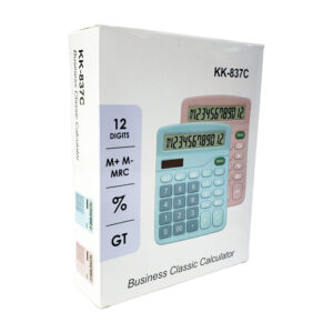 Calculadora electrónica con pantalla digital de 12 dígitos, variedad de colores / kk-837c