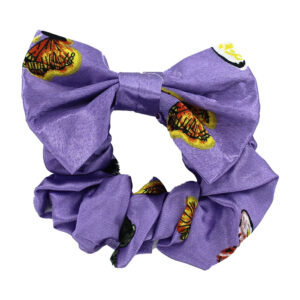 1pza Dona / liga con moño y estampado de mariposas , flores , corazon , puntitos , flores / para el cabello, variedad de colores / m148#8a-4 /