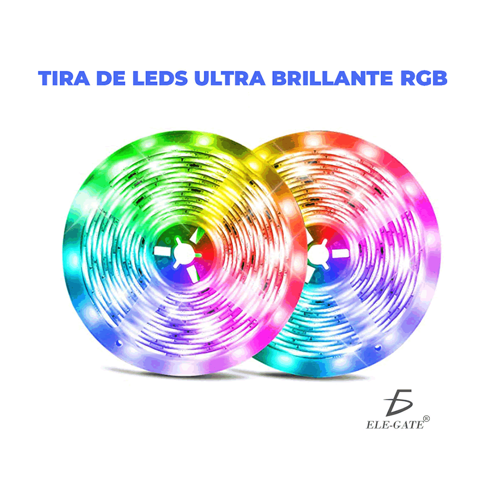 Tira De Luz Led Con Control RGB
