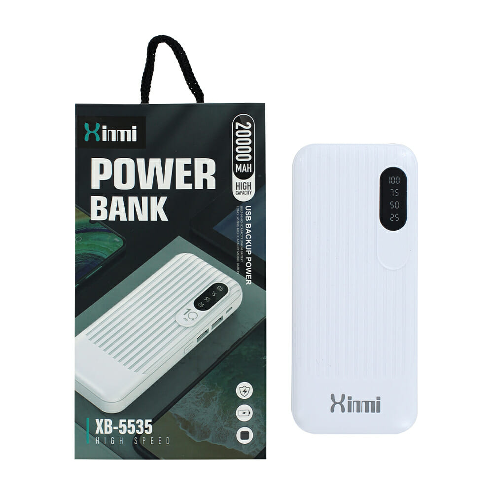 Power bank batería portátil xinmi con indicador de batería, 2