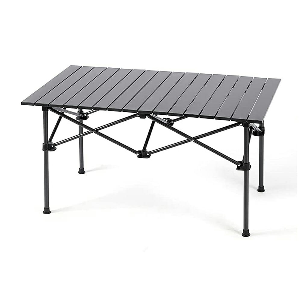 Mesa plegable portátil rectangular de metal para camping 95x50x55cm /  bh-918 – Joinet