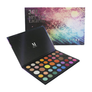 Paleta de sombras morphe con 39 pigmentos de colores, variedad de tonalidades / hit the lights