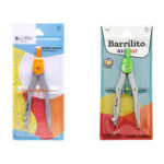 Compás escolar de precisión metálico barrilito, variedad de colores / mod-250 / 509089-03 / compás barrilito
