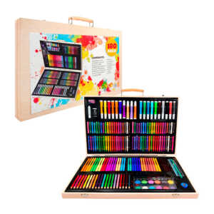 Estuche set de arte con 180 accesorios para colorear / kb-5-10 / b151