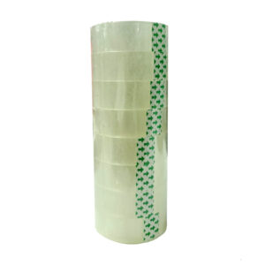 Paquete 8 cintas medianas transparentes con ancho de 1.8cm / tmj-33