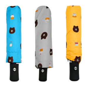 Paraguas de bolsillo con filtro para rayos del sol y diseño de osos y postres, variedad de colores / prg5387 / zy-ys38
