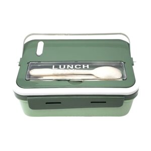 Tupper de plástico lunch box yakada con 2 compartimentos, cubiertos y capacidad de 1100ml, variedad de colores / fh-101 / X220 /