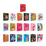 1pza Bolsa de regalo mediana 26x10x32cm, variedad de diseños / sh802 / 712214 / 855010 / wb-799 / wb-768 / LPD-5119M / bt-2303-m / bt-2773-m / 410104
