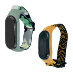 Reloj brazalete pulsera con sensor táctil touch y correas de tela, variedad de colores / dzb-2335