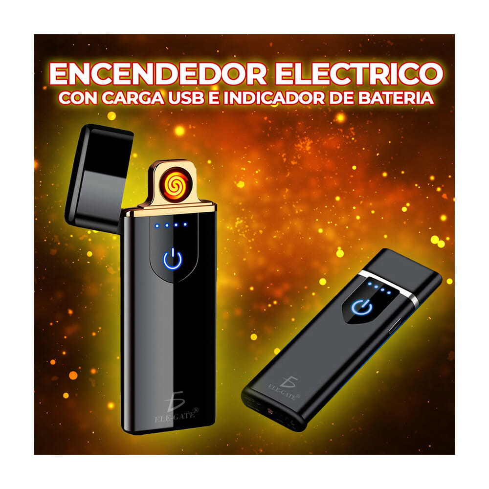  Encendedor de arco eléctrico, encendedor de plasma a prueba de  viento, recargable por USB, indicador de batería mejorado, multicolor :  Salud y Hogar