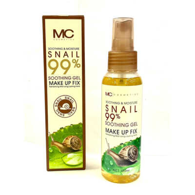 Fijador de maquillaje mc cosmetics con extracto de baba de caracol, 120ml / hb101653